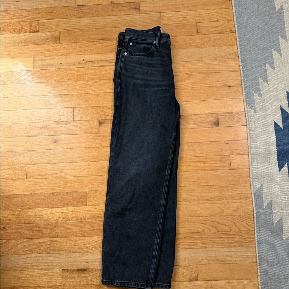 Everlane Black Straight Jeans Rigid Way High Jean 27R
